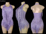 Sparkly Crystals Fringes Bodysuit Sexy Tassel Leotard Jazz
