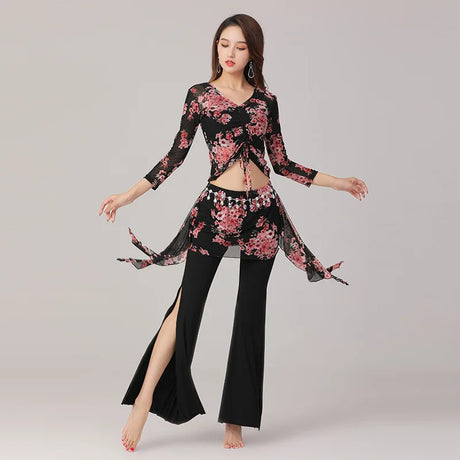 Belly Dance Clothes Set Modern Dance Suit Danse