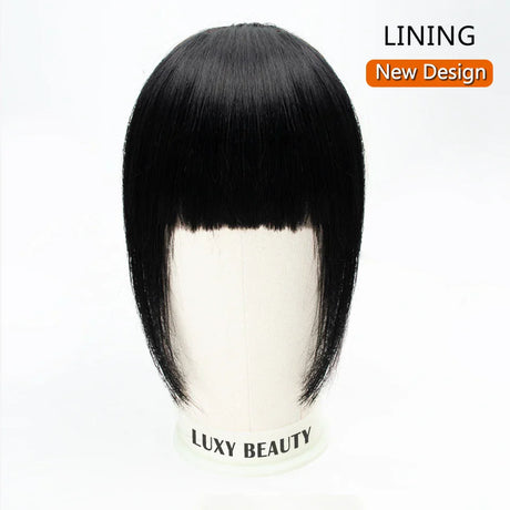 Human Hair Bangs Clips D Blunt Cut Natural