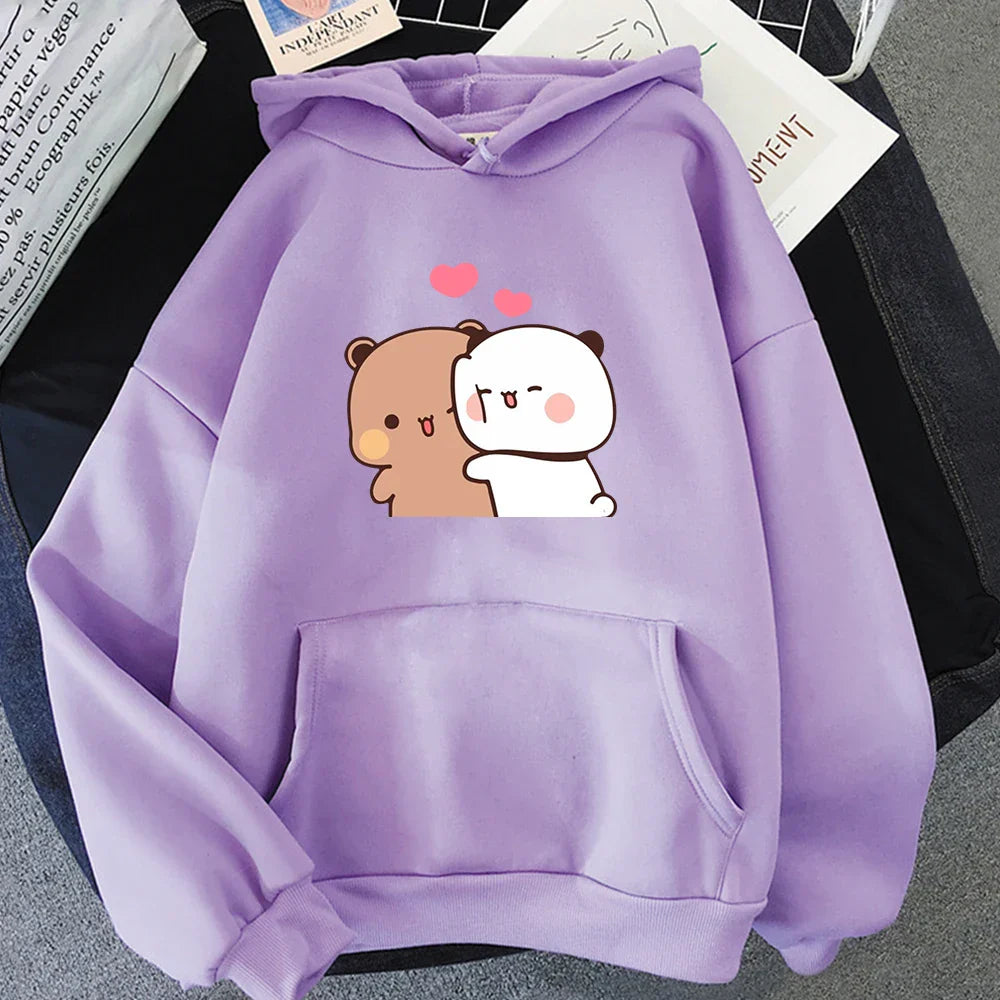 Cartoon Panda Bubu And Dudu Women Hoodie Sweatshirt