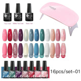 Gel Nail Polish Set With W