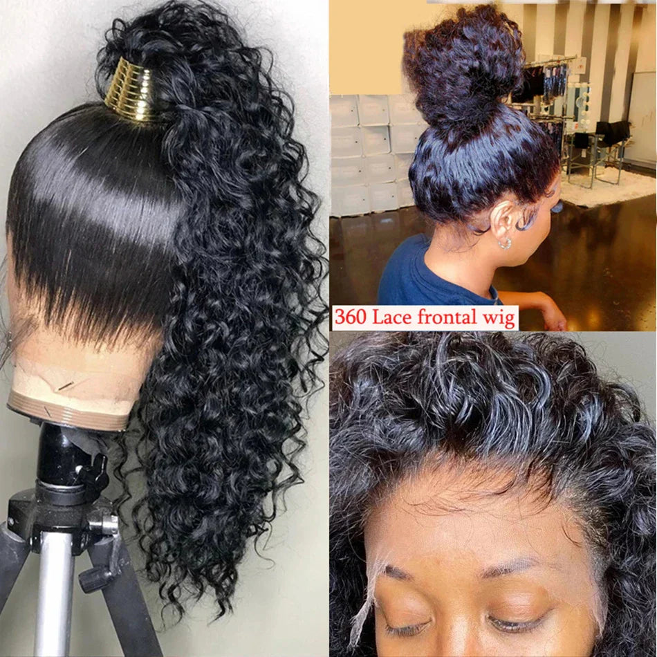 Lace Closure Water Wave Wig 13X6