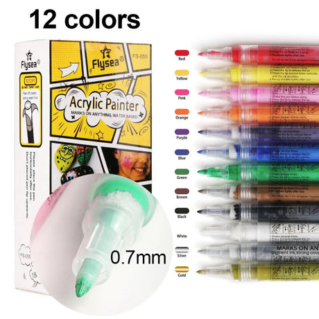 Nail Art Graffiti Pen Set Waterproof Drawing