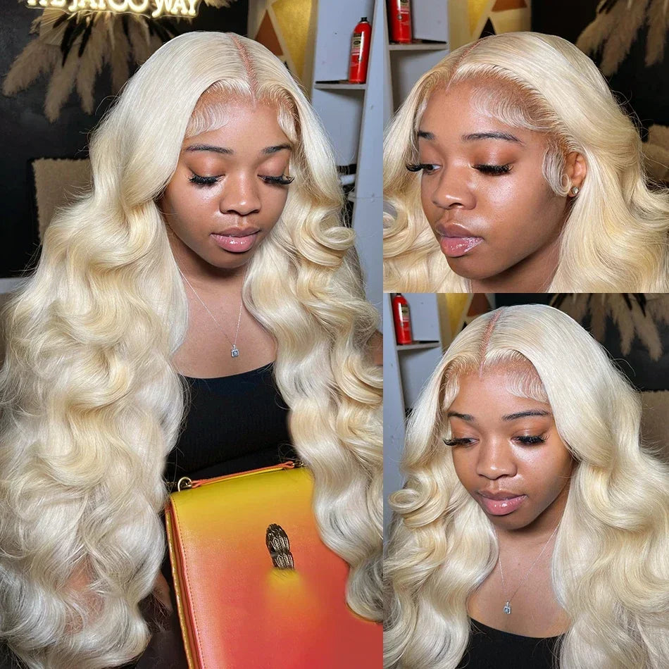 Luvin Body Wave Blonde Hd Transparent Lace Frontal