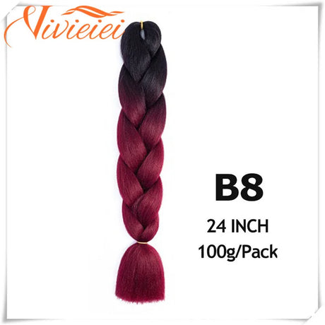 Pink Ombre Jumbo Braids Hair Extensions