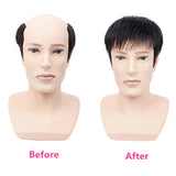 Prosthetic Hair Male % Human Hair Toupee Wigs