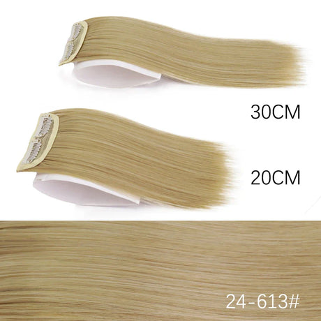 Azqueen Synthetic Cm/Cm Invisible Straight Pads Clip In