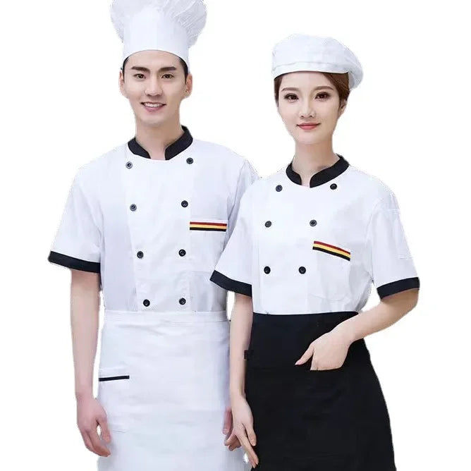 Professional Short Sleeve Chef Jacket For Food Service