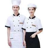 Professional Short Sleeve Chef Jacket For Food Service