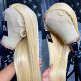 Honey Blonde Color Straight X Lace Front Human