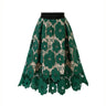 Elegant Summer Boho Lace Skirts Women Vintage Mesh