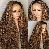 Addictive Brazilian Highlight Ombre Colored Water Curly Lace