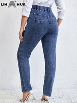 Lih Hua Women' Jeans Autumn Chic Elegant Jeans
