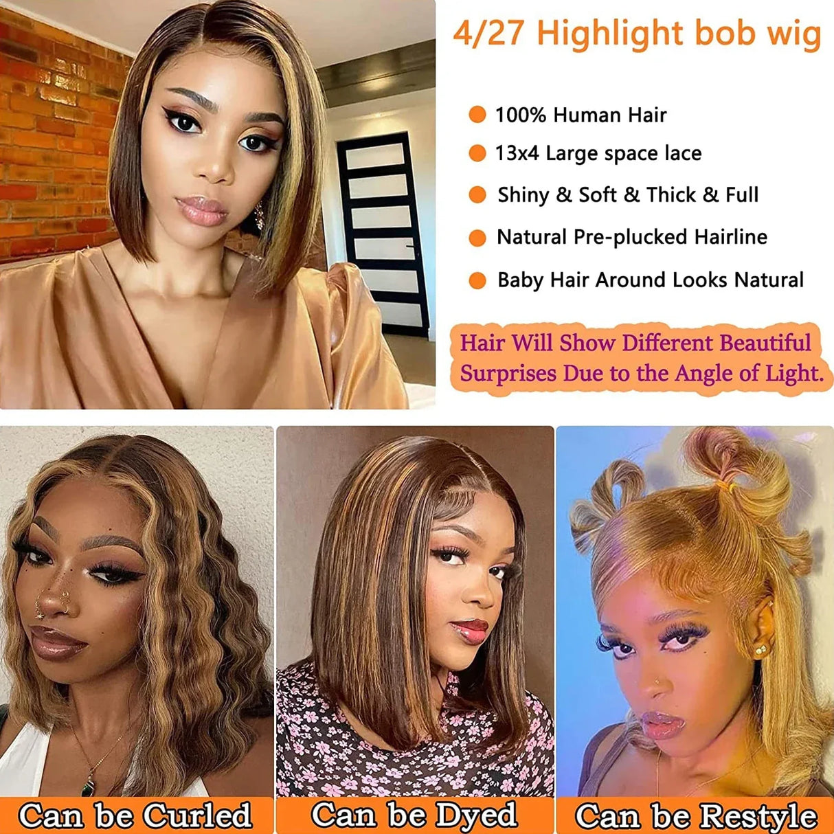 Bob Wigs Human Hair Straight X Lace Front