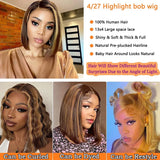 Bob Wigs Human Hair Straight X Lace Front