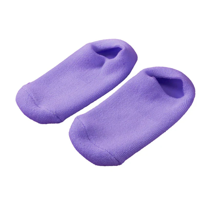 Reusable Spa Gel Socks Moisturizing Whitening Exfoliating