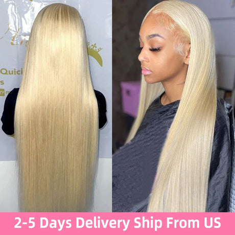 Honey Blonde Color Straight X Lace Front Human