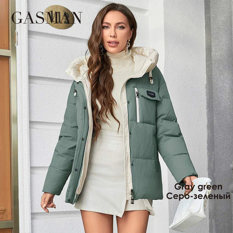 Gasman Women'S Parka New Fashion Women'S Stand Collar