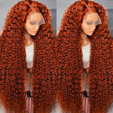 Curly Ginger Orange X Hd Lace Front
