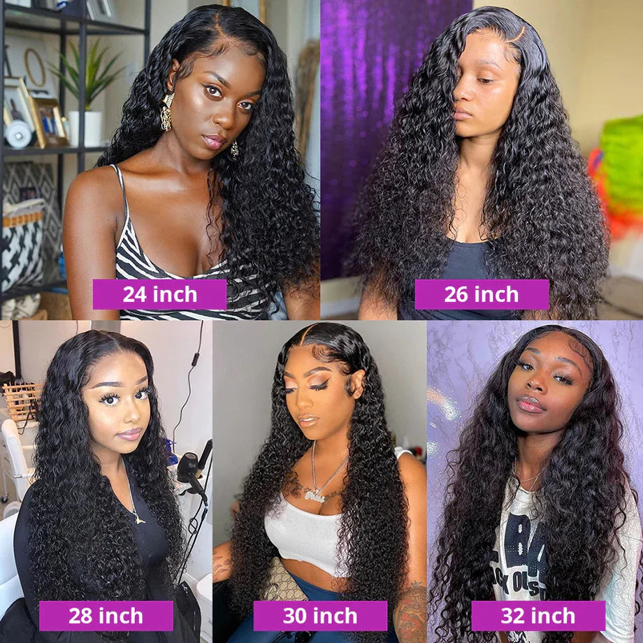 Curly Human Hair Wig X Hd Deep Wave