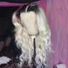 Aimeya Ombre Blonde Synthetic Lace Front Wig For