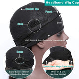 Kinky Straight Headband Wig Glueless Human Hair Wig