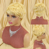Straight Human Hair Wigs Short Bob Wig With