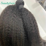 Kinky Straight Human Hair Bundles Remy Yaki Straight