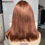 Brown Bob Bob Wig Wear And Go Short