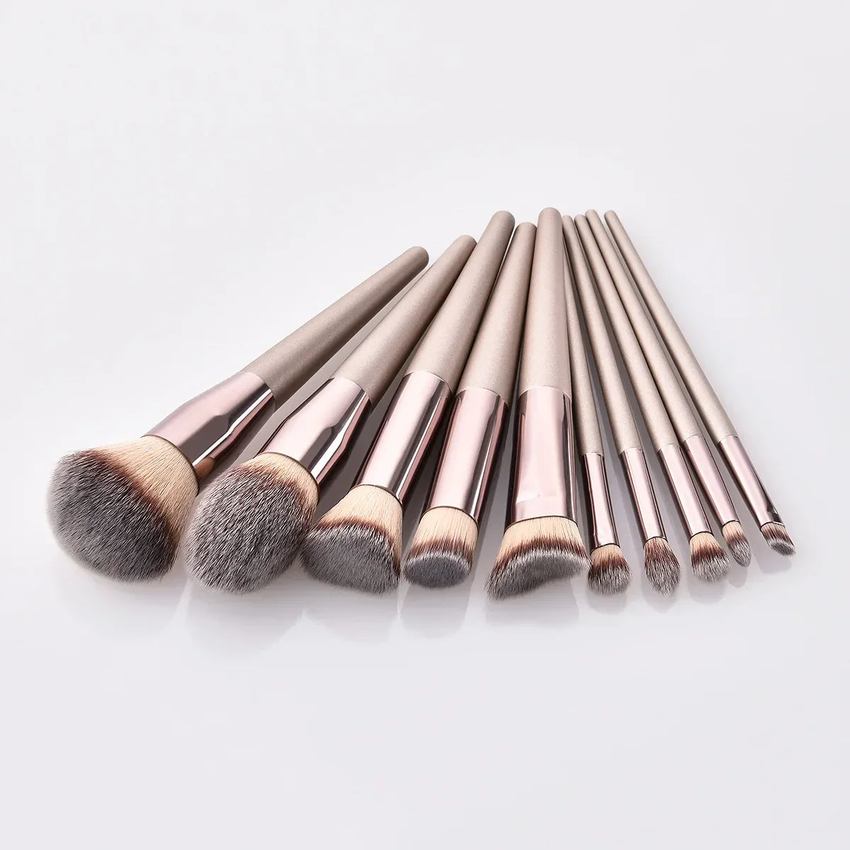 Champagne Makeup Brushes For Cosmetic Foundation