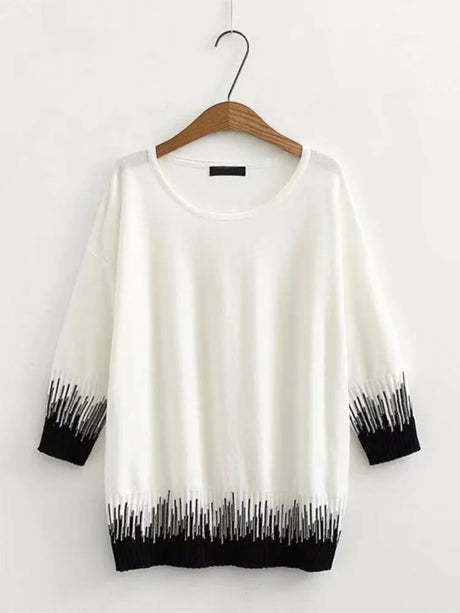 Women' Loose Knitting Thin Pullovers, Sweaters, Casual Jumper,