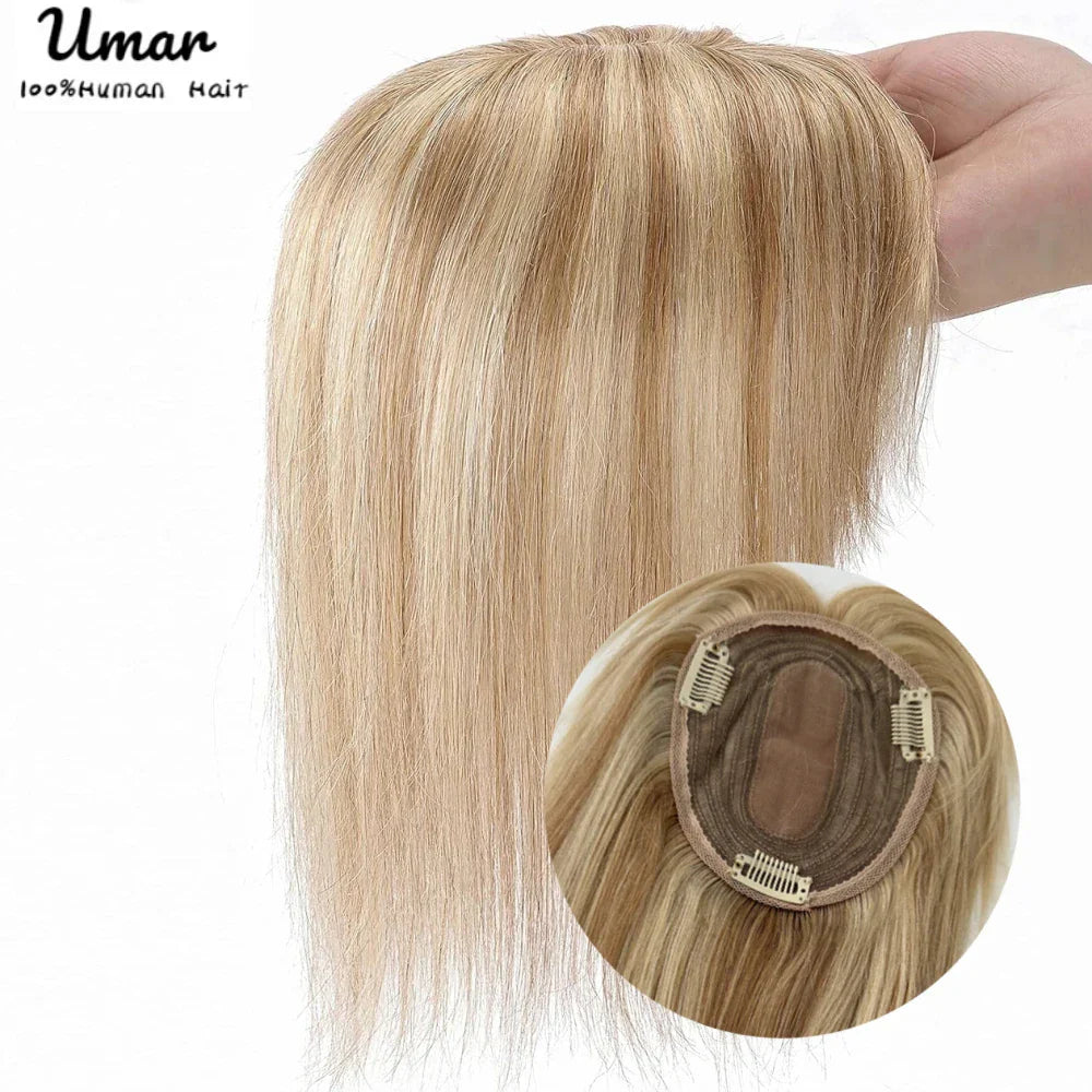 Hair Topper With Bangs Women Human Hair