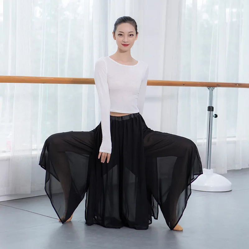 Women Modern Dance Training Pants Loose Dance Pants