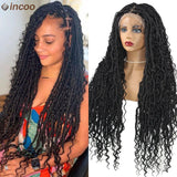 Boho Full Lace Front Wig Knotless Box Braided