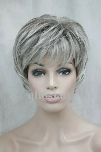 Color Ladies Straight Women Short Brown Blonde Grey