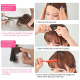 Synthetic Bangs Hair Clip In Hair Extensions Wispy