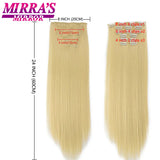 Synthetic Clip In Hair Extensions Pcs/Set Clips Long