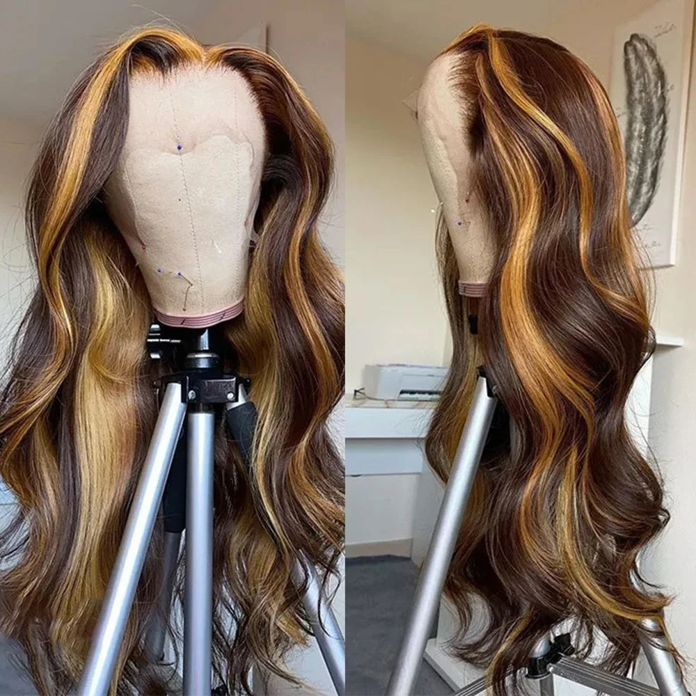 Highlight Ombre Body Wave Lace Front Human