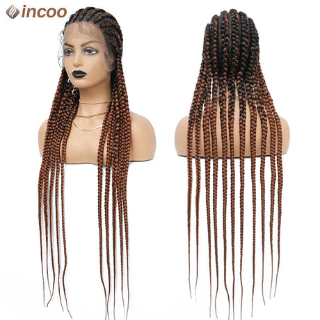 Incoo Synthetic Twist Braids Lace Front Wig