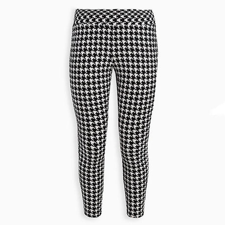 Houndstooth Print Summer Spring Leggings Women High Elastic