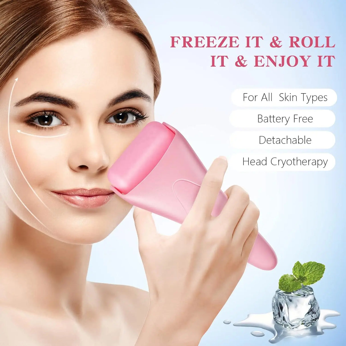 Facial Ice Roller Massager For Cooling Face