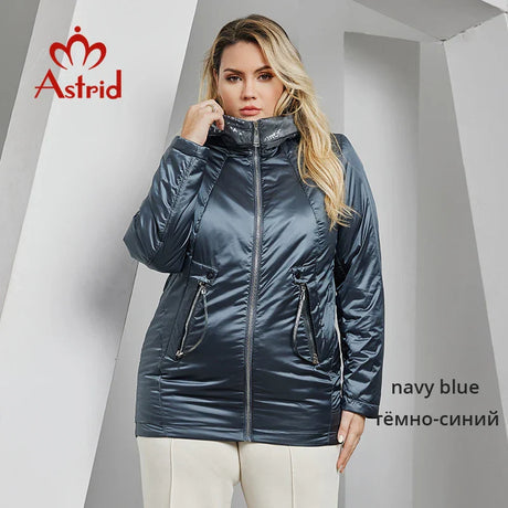 Astrid Autumn Winter Women' Jacket Long Thin Cotton