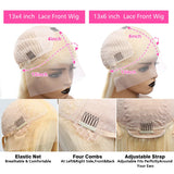 Blonde Straight X Lace Front Human Hair Wigs