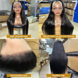 Straight Wigs Human Hair 13X4 Transparent Hd Lace