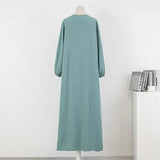 Spirng Autumn Full Sleeve Casual Dress Women Loose