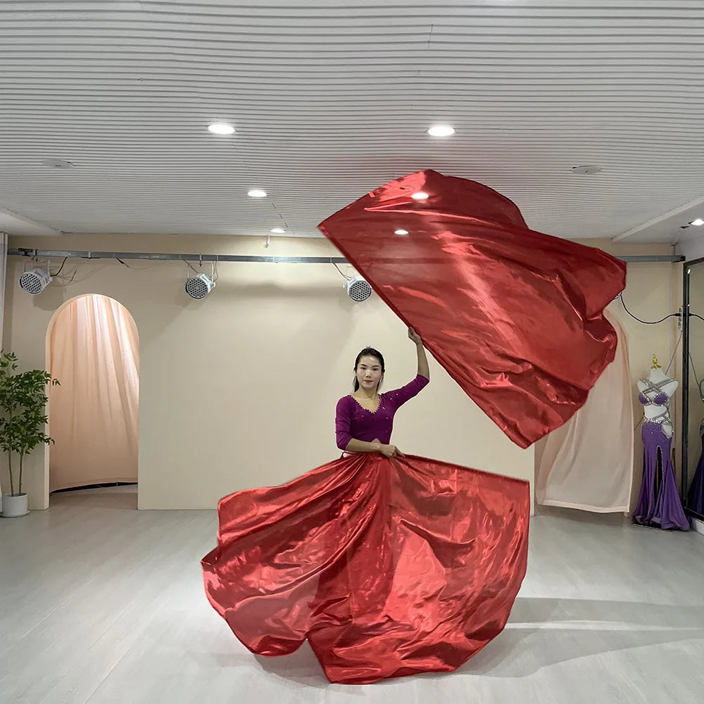 New Flag Dance Props - Multi-Colored Praise Flags with Telescopic Sticks