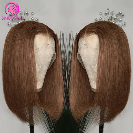 Chestnut Brown T Part Lace Bob Wig