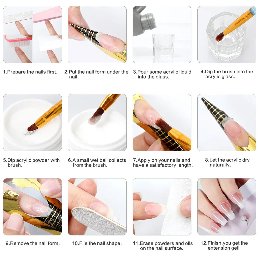 Acrylic Powder Set Nail Extension Set Nail Tips