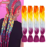 Synthetic Long Jumbo Ombre Braiding Hair For Women