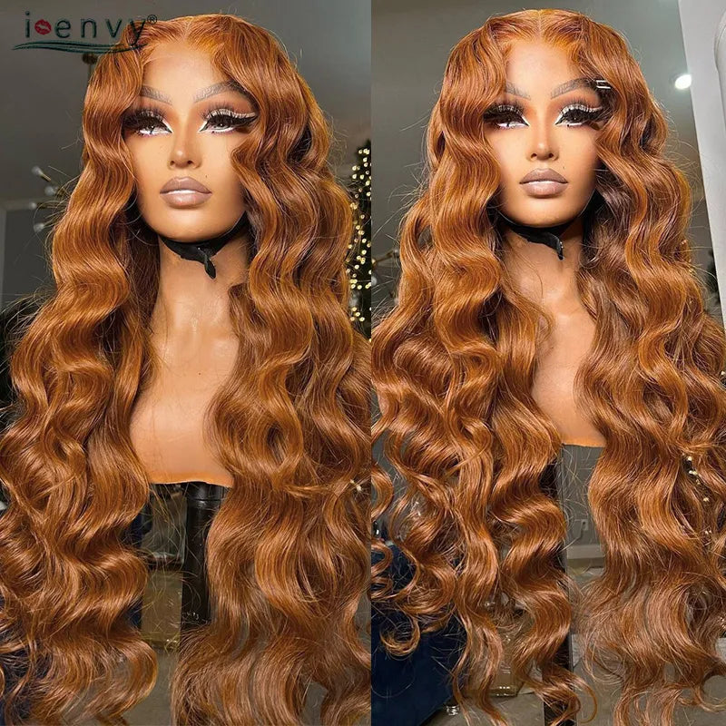 Ginger Blonde Lace Front Wigs Pre Pluck